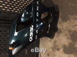 2003 Triumph Daytona 955i Fairings, Carbon Fiber infills, Headlight, mirrors, br