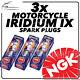 3x NGK Iridium IX Spark Plugs for TRIUMPH 955cc Daytona 955i (10mm) 01-06 #3521