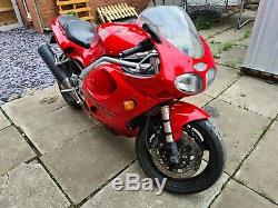 97 Triumph Daytona T595 955i Right Hand Side Offside Fairing Panel Lower Red