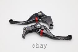 ASV Triumph Daytona 955i 1999-2000 F3 Short Black Brake and Clutch Levers