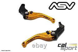 ASV Triumph Daytona 955i 2001 F3 Short Gold Brake and Clutch Levers