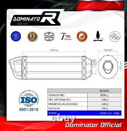 DAYTONA 955i Exhaust HP1 Carbon Dominator Racing silencer muffler 2002 2003 2004