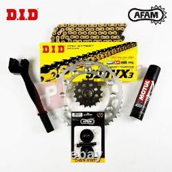 DID AFAM X Gold Chain Sprocket Kit Triumph 955i Daytona (twin side swing) 01-02