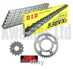 DID Black VX3 Chain & JT Sprockets for Triumph Daytona 955i 2003-2006