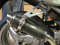 Daytona Speed Triple 955i T595 T509 Carbon stubby can, link pipe and hanger