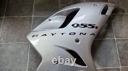 Fairing (right/off side), Silver, from a Triumph Daytona 955i, Gen2, 2002, UK