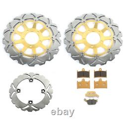 For Trimuph Daytona 955 i 2001 2002 2003 2004 01 02 Front Rear Brake Discs Pads