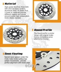 For Triumph Daytona T595 Speed Triple 955i Sprint 955 RS Front Brake Discs Pads