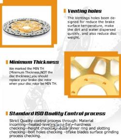 Front Brake Discs Rotors For Triumph Daytona T595 97-98 Daytona 955i 1999-2001