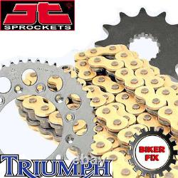 GOLD X-Ring Chain and Sprocket FITS TRIUMPH 955i Daytona (March 2001) 01-02