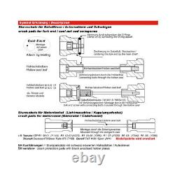 GSG Drop Pad Set for Triumph Daytona T 595 / 955i (1997 2001)