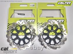 Galfer Wavy Front Brake Discs Wave Rotors Triumph Daytona T595 955i