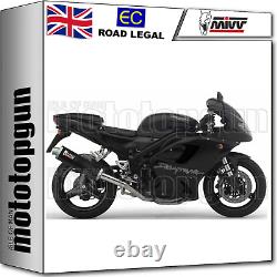 MIVV Exhaust Hom Oval Carbon High Up Triumph Daytona 955i 2001 01