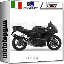 MIVV High Exhaust Approved Oval Carbon Triumph Daytona 955i 1997 97 1998 98