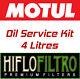 Oil Service Kit For Triumph Daytona 955I Ce 01-06 Motul 7100 10W40 Hiflo Filter