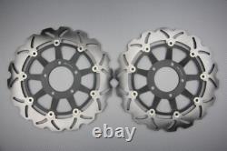 Pair of Wave Floating Front Brake Discs 320mm TRIUMPH DAYTONA 955I 595N 2002-03