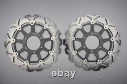 Pair of Wave Floating Front Brake Discs 320mm TRIUMPH T955i DAYTONA 955 1999-06