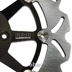Rezo Front Brake Wavy Rotor Discs Pair fits Triumph Speed Triple 955i 02-04