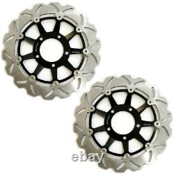 Rezo Wavy Front Brake Rotor Discs Pair for Triumph Speed Triple 955i 02-04