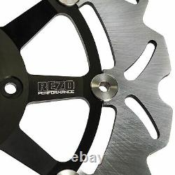 Rezo Wavy Stainless Front Brake Rotor Discs Pair fits Triumph Daytona 955i 97-00