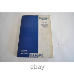 Service Manual Triumph Daytona 955 I Speed Triple MINT