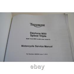 Service Manual Triumph Daytona 955 I Speed Triple MINT