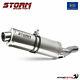 Storm by Mivv Oval Triumph Daytona 955I Approved Steel Exhaust 9701