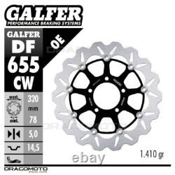TRIUMPH DAYTONA 955I 2002 DF655CW Front Brake Disc Rotor GALFER Floating