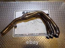 TRIUMPH DAYTONA 955i 2001 2006EXHAUST DOWNPIPESUSED MOTORCYCLE PARTS