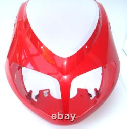 TRIUMPH DAYTONA 955i NOSE CONE FAIRING IN RED FRONT HEADLIGHT COWL GOOD 2005