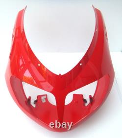TRIUMPH DAYTONA 955i NOSE CONE FAIRING IN RED FRONT HEADLIGHT COWL GOOD 2005