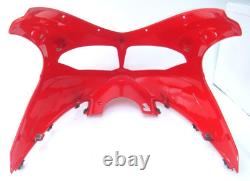 TRIUMPH DAYTONA 955i NOSE CONE FAIRING IN RED FRONT HEADLIGHT COWL GOOD 2005