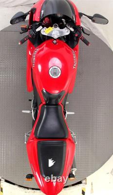 TRIUMPH DAYTONA 955i NOSE CONE FAIRING IN RED FRONT HEADLIGHT COWL GOOD 2005