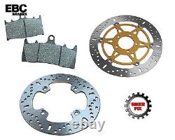 TRIUMPH Daytona 955i 2005 2006 Front Disc Brake Rotor & Pads