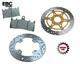 TRIUMPH Daytona 955i (6 bolt) 1998-00 Rear Disc Brake Rotor & Pads