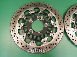 TRIUMPH FRONT PAIR BRAKE DISC 955i DAYTONA SPEED TRIPLE 320mm 5 stud