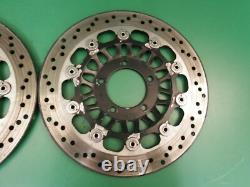 TRIUMPH FRONT PAIR BRAKE DISC 955i DAYTONA SPEED TRIPLE 320mm 5 stud