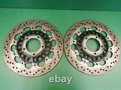 TRIUMPH FRONT PAIR BRAKE DISC 955i DAYTONA SPEED TRIPLE 320mm 5 stud