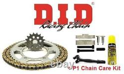 Triumph 955i Daytona 02-03 (S/S S/Arm) DID Chain And Sprocket Kit + P1 Kit