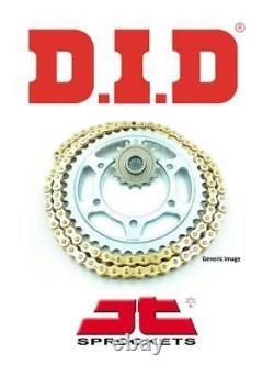 Triumph 955i Daytona 03-06 DID ZVMX Gold X-Ring Chain & JT (-1/+1) Sprocket Kit