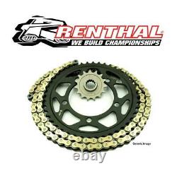 Triumph 955i Daytona 99-00 Renthal Gold SRS X-Ring Chain & JT Sprocket Kit