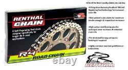 Triumph 955i Daytona 99-00 Renthal R4 Gold X-Ring Chain & JT Quiet Sprocket Kit