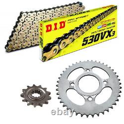 Triumph 955i Daytona March 2001 2002 DID 530 VX3 Gold HD X-Ring Chain Sprocket