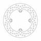 Triumph DAYTONA 955 I 1999-2006 Moto Masters Halo Rear Brake Disc