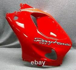 Triumph Daytona 595 / 955i, 1997-2001, OEM left lower fairing, red, T2302901-CM