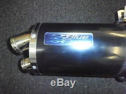 Triumph Daytona 955 i 06 Silencer & link pipe Blue-flame with port after market