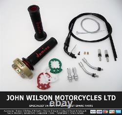 Triumph Daytona 955 i 1999 2006 Gold Domino XM2 Quick Action Throttle Kit Red