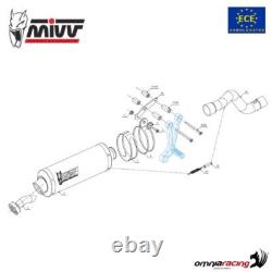 Triumph Daytona 955I 97-01 High Titanium Approved Mivv Oval Exhaust Terminal