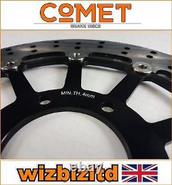 Triumph Daytona 955i 1998-2000 Pair of Comet Front Brake Discs Black RF