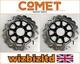 Triumph Daytona 955i 1998-2000 Pair of Comet Front Brake Discs Black WF